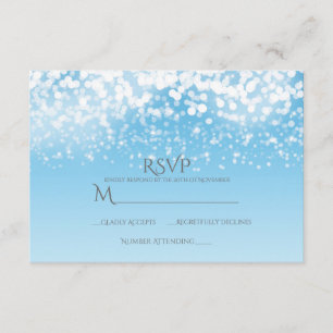 Sparkling Lights Romantic Winter Wonderland RSVP
