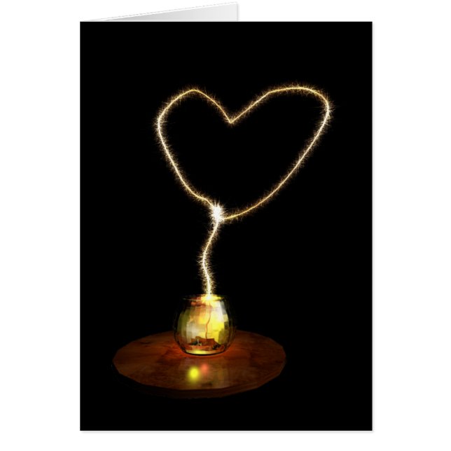 sparkling love cards (Front)