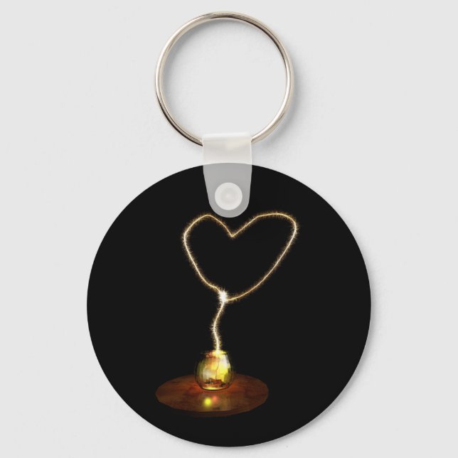 sparkling love keychain (Front)