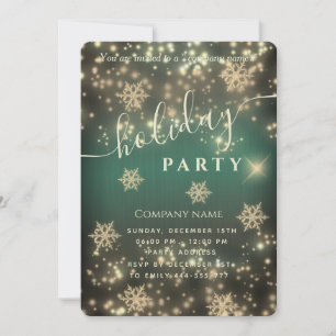 Sparkling luxury corporate Christmas party Invi Invitation