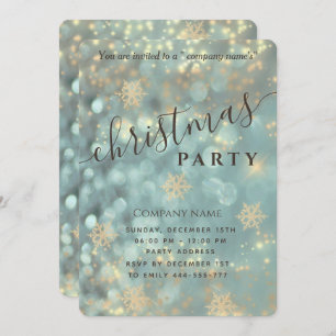 Sparkling luxury corporate Christmas party Invita Invitation