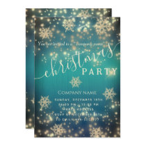 Sparkling  luxury corporate Christmas party  Invitation