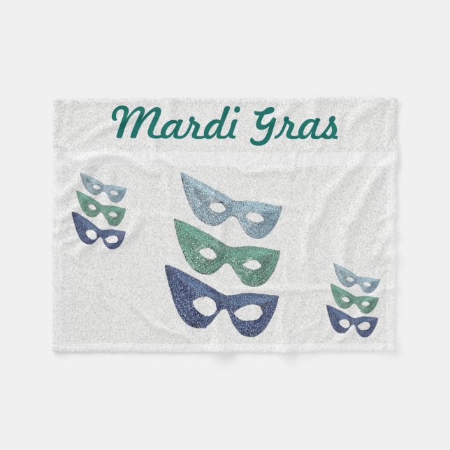 Sparkling Masks - Fleece Blanket (Front (Horizontal))