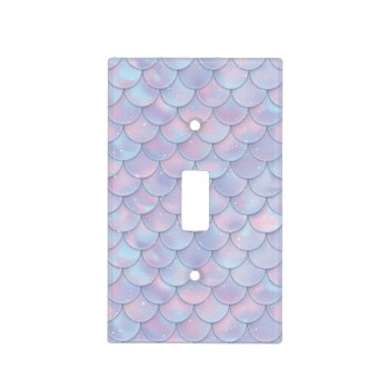 Sparkling Mermaid Scales Light Switch Cover by StargazerDesigns at Zazzle