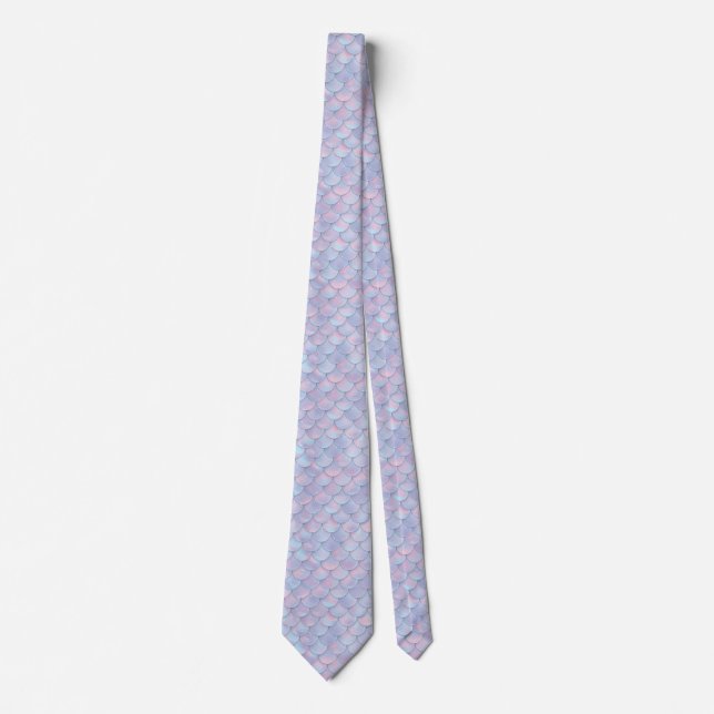 Sparkling Mermaid Scales Neck Tie (Front)