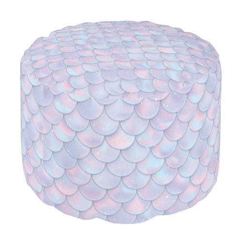 Sparkling Mermaid Scales Pouf