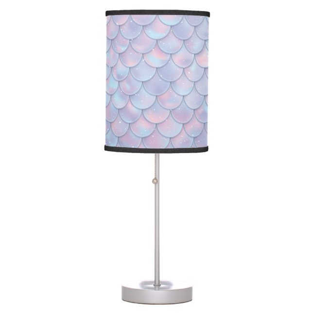 Sparkling Mermaid Scales Table Lamp (Front)
