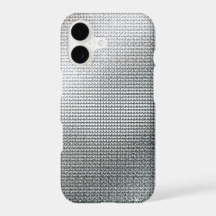 Sparkling Metallic Silver Sequin iPhone 17 Case