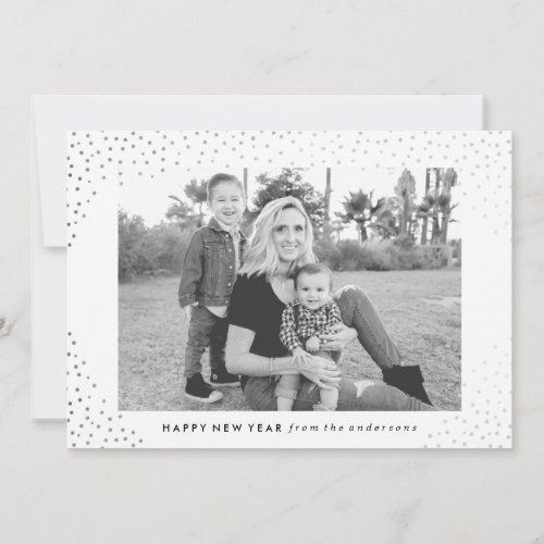 Sparkling New Year  Holiday Photo Card