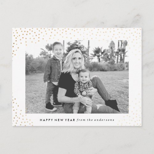 Sparkling New Year  Holiday Photo Card