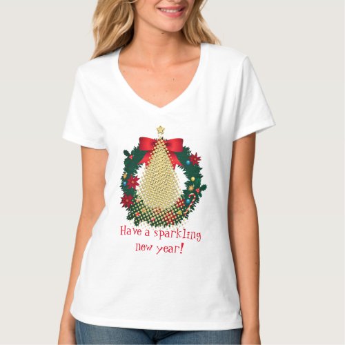 Sparkling New Year Holiday T_Shirt