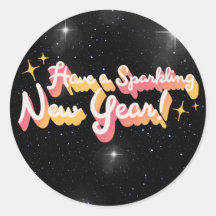 Sparkling new year Sticker