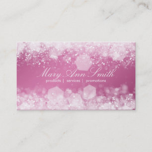 Sparkling Night Pink Professional Business Card