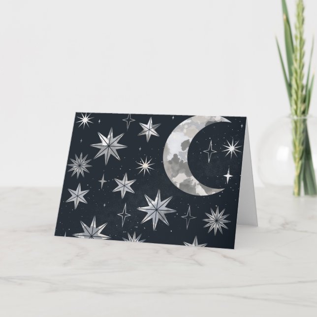 Sparkling Night Sky Card (Front)