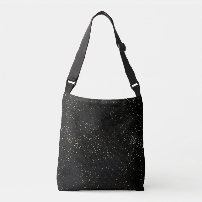Sparkling Night Sky Crossbody Bag (Front)