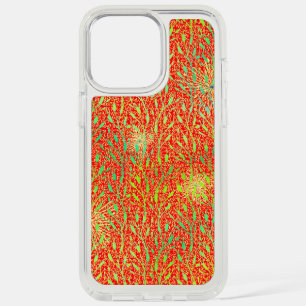 Sparkling Party Pattern with Fireworks in Red and  iPhone 15 Pro Max Case