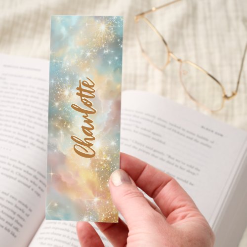 Pretty Bookmarks 11 Sparkling Pastel Sky Dreamscape Personalized Bookmarks