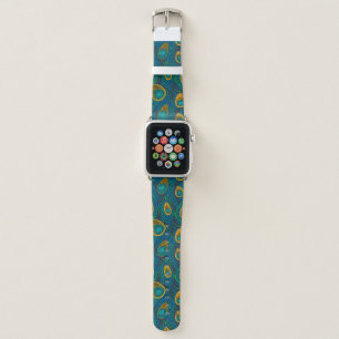 Sparkling Peacock Feather Apple Watch Band