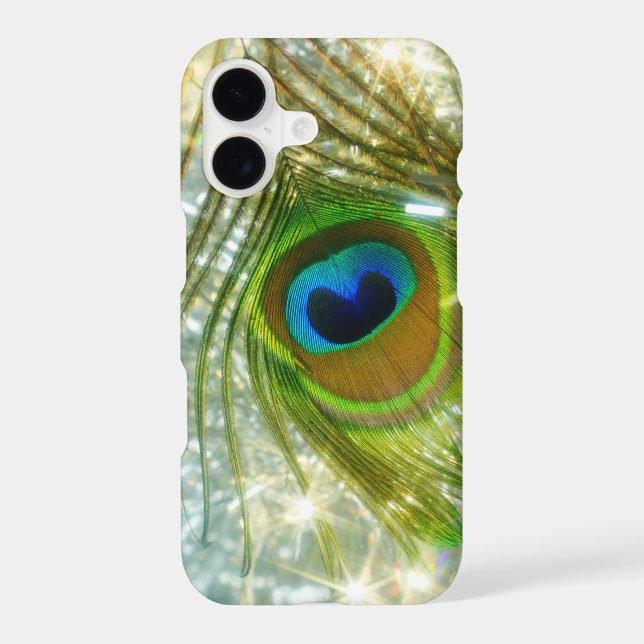 Sparkling Peacock Feather  Case-Mate iPhone Case (Back)