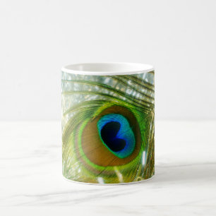 Sparkling Peacock Feather Mug