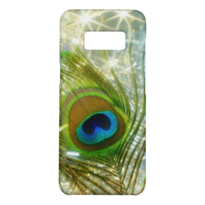 Sparkling Peacock Feather Samsung Galaxy S8 Case