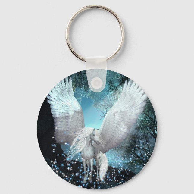 Sparkling Pegasus Keychain (Front)