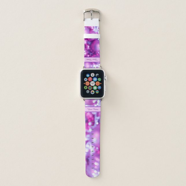 Sparkling pink Christmas balls Apple Watch Band! Apple Watch Band (Front)