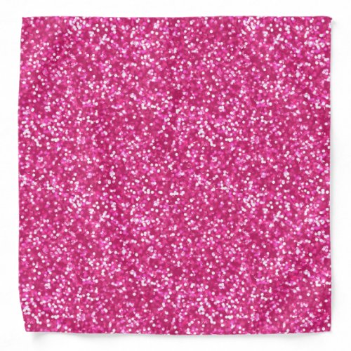 Sparkling Pink Glitter Bandana