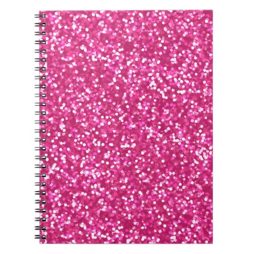 Sparkling Pink Glitter Notebook