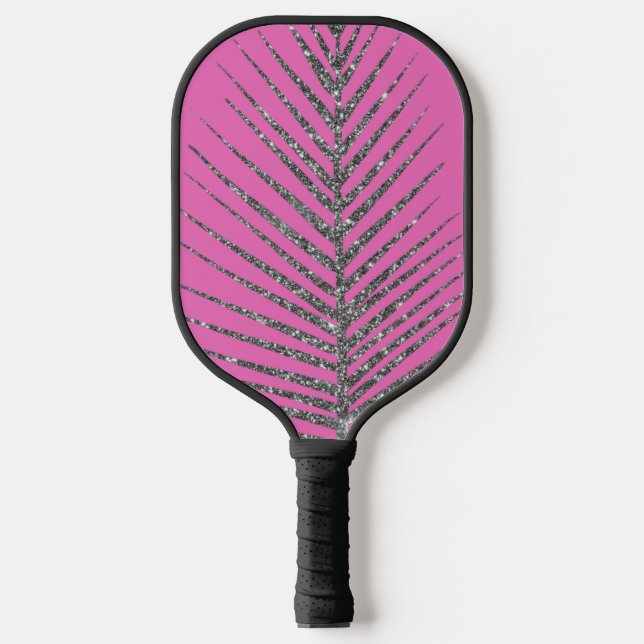 Sparkling Pink Glitter  Pickleball Paddle (Front)