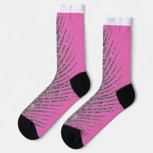 Sparkling Pink Glitter Socks