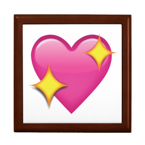 Sparkling Pink Heart _ Emoji Gift Box