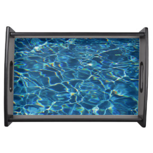 Sparkling Pool Water Serving Tray