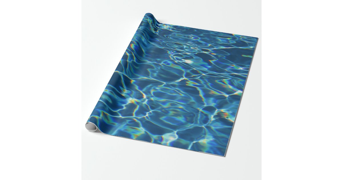 Sparkling Pool Water Wrapping Paper Zazzle