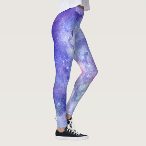 Sparkling Purple And Lavender Leggings