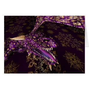 Sparkling Purple Dragon Cards