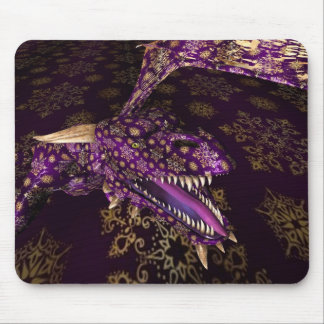 Sparkling Purple Dragon Mouse Pad
