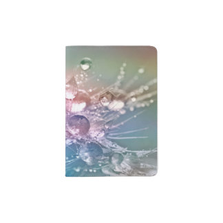 Sparkling Rainbow Water Drops Passport Holder