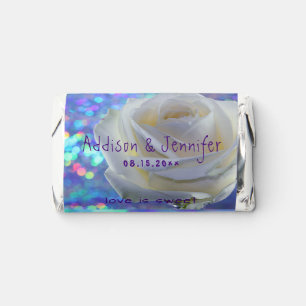 Sparkling rainbow Wedding chocolate favors