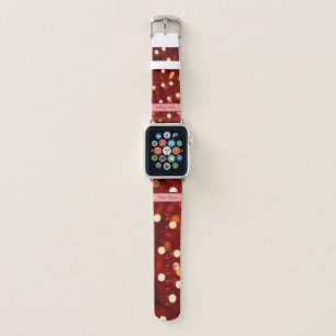 Sparkling red Christmas lights Apple Watch Band! Apple Watch Band