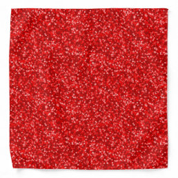 Sparkling Red Glitter Bandana