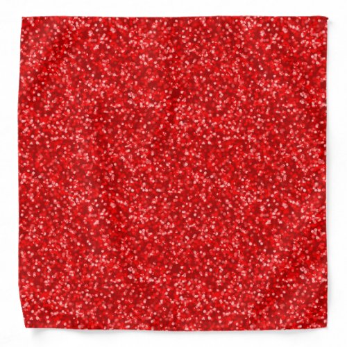 Sparkling Red Glitter Bandana