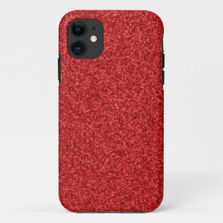 Sparkling Red Glitter iPhone 11 Case