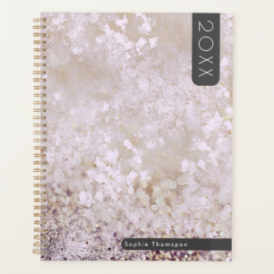 Sparkling rose glitter year planner