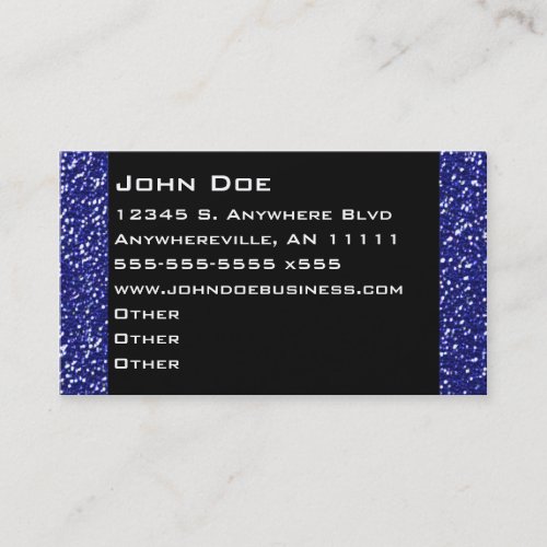 Sparkling Sapphire Business Card