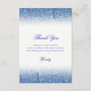Sparkling Sapphire Heels, Thank You Cards