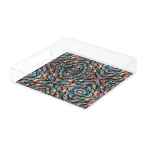 Sparkling Scales Acrylic Tray