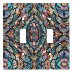 Sparkling Scales Light Switch Cover