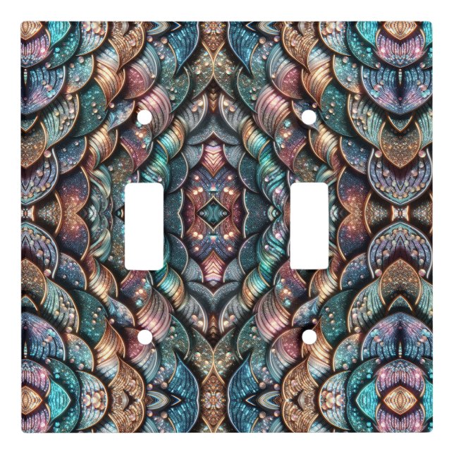 Sparkling Scales Light Switch Cover (Front)