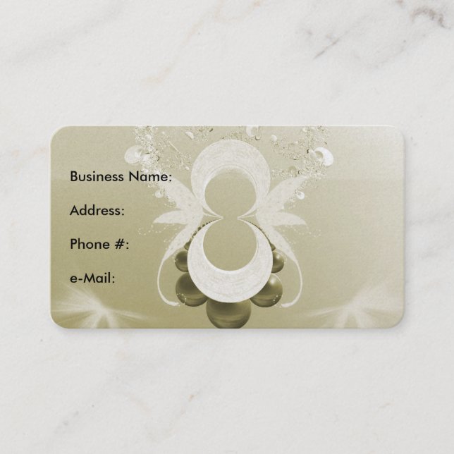 Sparkling Sea Business Card (Front)